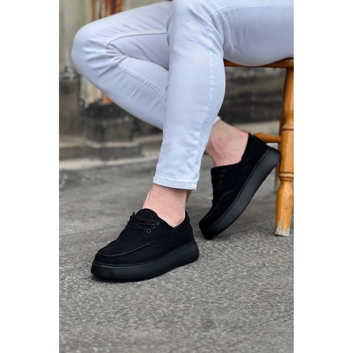 WG508 Kömür Süet Ortopedik Taban Erkek Casual Ayakkabı