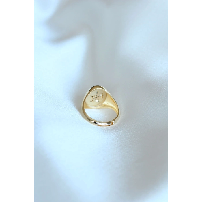 Yıldız Model Gold Renk Yüzük