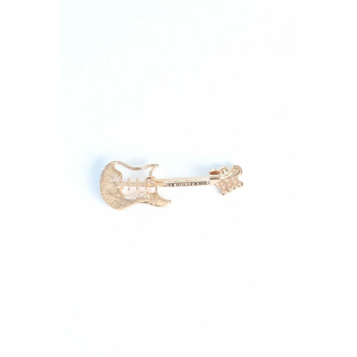 Zirkon Taşlı Metal Broş
