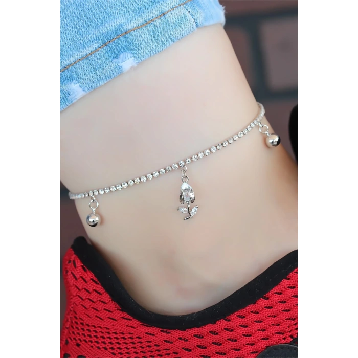 Zirkon Taşlı Silver Renk Kaplama Hal Hal