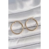 316 Çelik Gold Renk 27 mm Halka Model Kadın Küpe