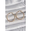 316 Çelik Gold Renk 33 mm Kadın Halka Model Kadın Küpe