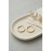 316L Çelik Gold Renk 22 mm Halka Küpe
