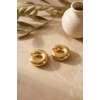 316L Çelik Gold Renk Çiftli Earcuff Küpe