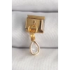 316L Çelik Gold Renk Sallantı Damla Zirkon Taşlı Nomination Charm