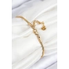 316L Çelik Göz Charm Model Gold Renk Kadın Bileklik