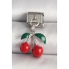 316L Çelik Gümüş Renk Kiraz Model Nomination Charm