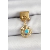 316L Çelik Sallantılı Ay Ve Güneş Model Gold Renk Nomination Charm