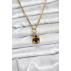 316L Çelik Zincir Gold Renk Vintage Model Kadın Kolye
