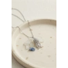 316L Çelik Zincir Gümüş Renk Zirkon Taşlı Jellyfish Model Kolye