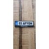 Afyon Yazılı Anahtarlık