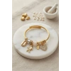 Beyaz Balık Model Gold Renk Charmlı Bileklik