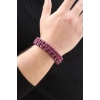 Bordo Mavi Paracord Bileklik