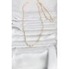CM 14K Gold Renk Burgu Yassı Model 60 cm Kadın Kolye