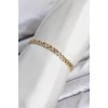 CM Model Zirkon Taşlı VIP Seri Gold Renk Pirinç Kadın Bileklik