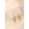 Gold Renk Halka Çelik Kadın Küpe