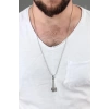 Gümüş Renk Balta Erkek Kolye
