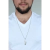 Gümüş Renk Krom Kaplama Kararmaz Balta Tasarım Metal Erkek Kolye