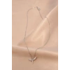Gümüş Renk Metal Zirkon Taşlı Peri Kolye