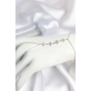 Gümüş Renk Zirkon Taşlı Sıralı Kutup Yıldızı Model Şahmeran