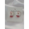 Kadife Noel Bebek Model Kadın Küpe