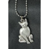 Kedi Figürü Tasarımlı Metal Kolye