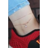 Kristal Taşlı Rose Renk Çift Zincirli Hal Hal