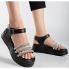 Lalen Siyah Kemerli Sandalet