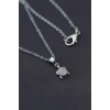 Minimal Caretta Caretta Silver Renk Zirkon Taşlı Kadın Kolye