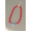 Pembe Renk Tahta Boncuklu Kadın Kolye