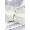 Pirinç Gold Renk Halley Yıldız Model Kadın Bileklik