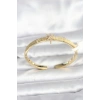Pirinç Gold Renk Kutup Yıldızı Model Kadın Kelepçe Bileklik