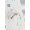 Pirinç Gold Renk Zirkon Taşlı Kadın Kıkırdak Küpe