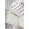 Pirinç Gold Renk Zirkon Taşlı Yıldız Model Kadın Şahmeran