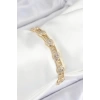 Pirinç Greg Model Zirkon Taşlı Gold Renk VİP Seri Kadın Bileklik