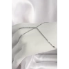 Pirinç Gümüş Renk Pul Detaylı Kadın Şahmeran