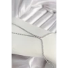 Pirinç Gümüş Renk Su Yolu Zirkon Taşlı Kadın Şahmeran
