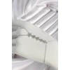Pirinç Gümüş Renk Zirkon Taşlı Yıldız Model Kadın Şahmeran