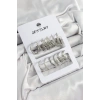 Pirinç Karışık Halka Model Gümüş Renk 6 Çift Kadın Küpe Set