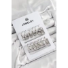 Pirinç Karışık Halka Model Gümüş Renk 6 Çift Kadın Küpe Set