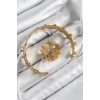 Pirinç Topcuk Model Gold Renk Bileklik Yüzük Set