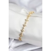 Pirinç VIP Seri Gold Renk Sıralı Kutup Yıldızı Kadın Bileklik