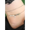Silver Renk Zirkon Taşlı Halhal