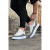 WG162 Beyaz Gri Ortopedik Taban Erkek Casual Ayakkabı