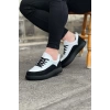 WG162 Kömür Beyaz Ortopedik Taban Erkek Casual Ayakkabı