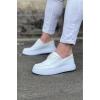 WG508 Beyaz Cilt Ortopedik Taban Erkek Casual Ayakkabı