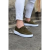 WG508 Haki Süet Ortopedik Taban Erkek Casual Ayakkabı