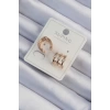 Xuping Rose Renk Zirkon Taşlı Earcuff Küpe