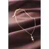 Zirkon Taşlı Şimşek Tasarımlı Kadın Kolye
