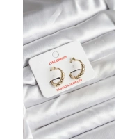 14K Gold Renk Kaplama CM Kadın Küpe